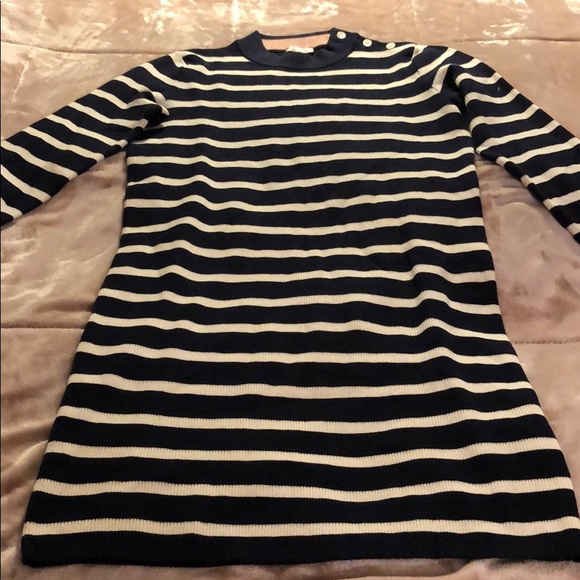 Navy & Ivory Gap Sweater Dress - Picture 3 of 3